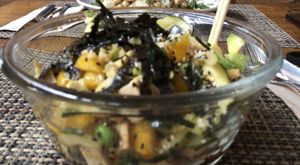 Tofu poke with edamame 💚 at Local in Lisbon