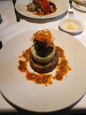 Vegan haggis at The Buttery in Glasgow