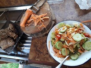 salad at The Phoenix Vegetarian Restaurant & Accommodation in Castlemaine