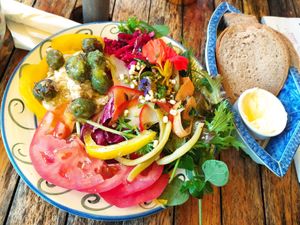 Hummus at The Phoenix Vegetarian Restaurant & Accommodation in Castlemaine