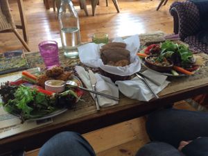 lunch at The Phoenix Vegetarian Restaurant & Accommodation in Castlemaine