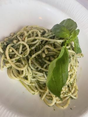 Pesto spaghetti  at Don Giovanni  in Manchester