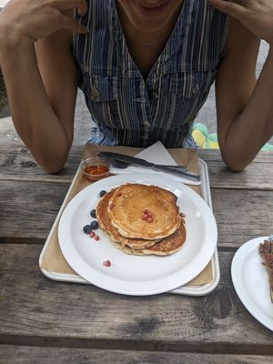 Vegan pancakes at Bob's Bake Shop in Paris