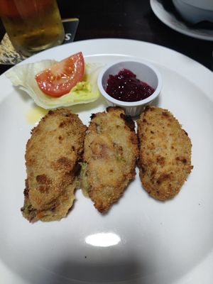 Vegetable croquettes at The Wicked Wolf in Guernsey