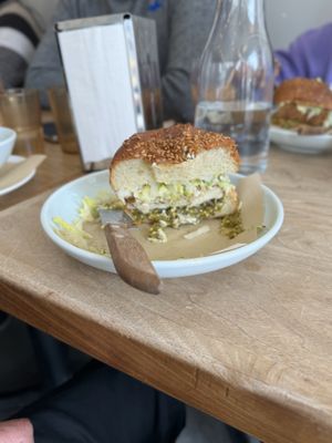 Vegan 5 Spice Fried Tofu Bun (burger )  at Gongfu Bao in Ottawa