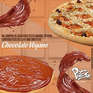VARIOS SABORES DE PIZZAS VEGANAS at Pitcho Pizzaria in Sao Paulo