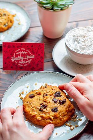 Seasonal Pumpkin Cookie at Healthy Louisa in Leicester