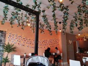 Inside decor at Healthy Louisa in Leicester