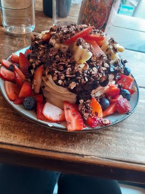 Chocolate pancakes at Healthy Louisa in Leicester