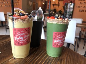 Smoothie - I always have the green one!   at Healthy Louisa in Leicester