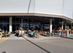 Outdoor seating at Nooch in Ebikon