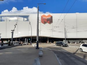 Mall entrance, restaurant is to the left at Nooch in Ebikon