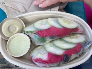 Summer rolls! Awesome  at Raised by the Waves  in Kahuku