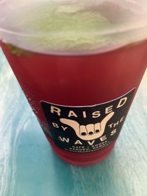 Rainbow tea at Raised by the Waves  in Kahuku