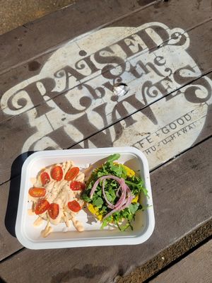 banzai bagels no sprouts #Veganuary at Raised by the Waves  in Kahuku