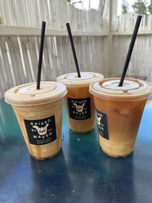 Vegan Salted Caramel Iced Coffees and Frappe  at Raised by the Waves  in Kahuku