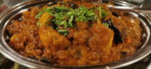 Eggplant subzi at India Today - aMoment in Tauranga