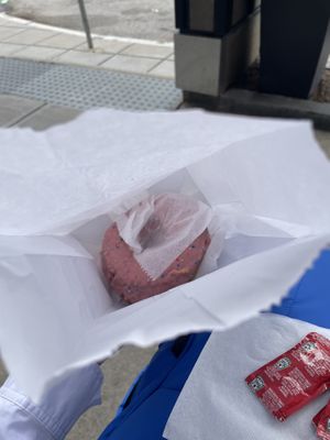 Strawberry Sprinkle  at Blackbird Doughnuts - Shawmut in Boston