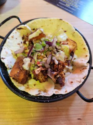 Cauliflower taco at Amigos Mexican Grill in Alexandra