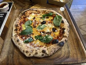 Margarita pizza   at Base Woodfired Pizza - Little High Eatery in Christchurch