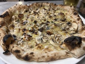 VG mushroom and feta   at Base Woodfired Pizza - Little High Eatery in Christchurch