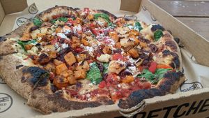 Vegan supreme (large) at Base Woodfired Pizza - Little High Eatery in Christchurch