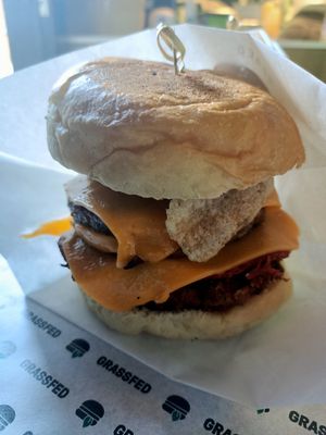 Meatlovers special at GrassfedVegan in South Brisbane