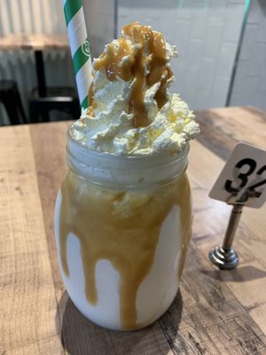 Caramel shake  at GrassfedVegan in South Brisbane