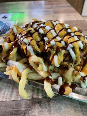 Loaded fries  at GrassfedVegan in South Brisbane
