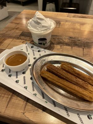 Churros   at GrassfedVegan in South Brisbane