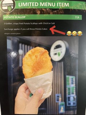 Hilarious (but warranted…)  at GrassfedVegan in South Brisbane