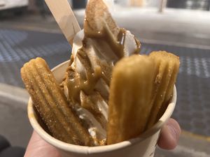 Churros  at GrassfedVegan in South Brisbane