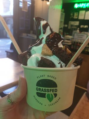 Fudge my brownie at GrassfedVegan in South Brisbane