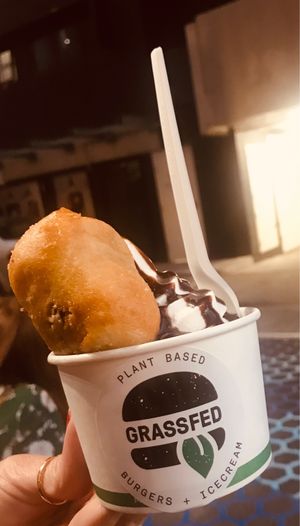 Deep fried vego at GrassfedVegan in South Brisbane