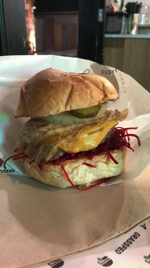 Amaaaazing! Aussie Burger at GrassfedVegan in South Brisbane