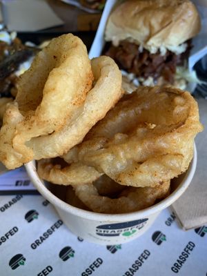 Onion rings  at GrassfedVegan in South Brisbane