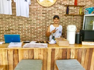 The one and only Jonny at Gecko Republic Jungle Cafe in Koh Tao