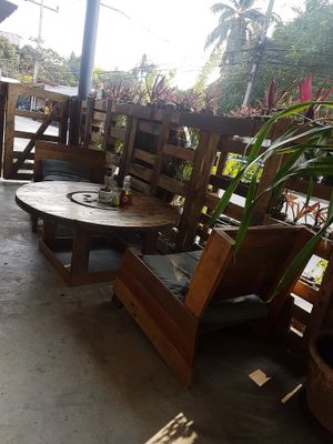 Interiour at Gecko Republic Jungle Cafe in Koh Tao