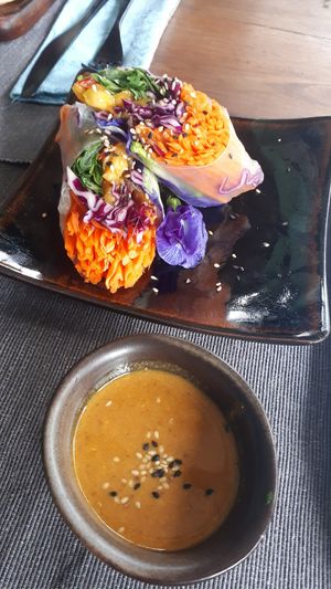 Vietnamese springrolls at Gecko Republic Jungle Cafe in Koh Tao