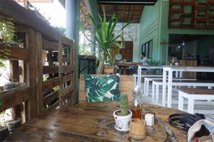 Inside the restaurant. at Gecko Republic Jungle Cafe in Koh Tao