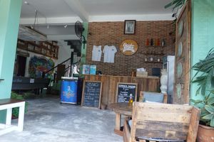 Inside the restaurant. at Gecko Republic Jungle Cafe in Koh Tao