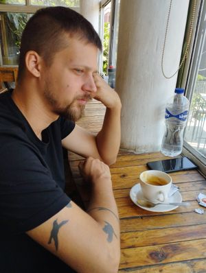  at Mark's Cafe in Varanasi