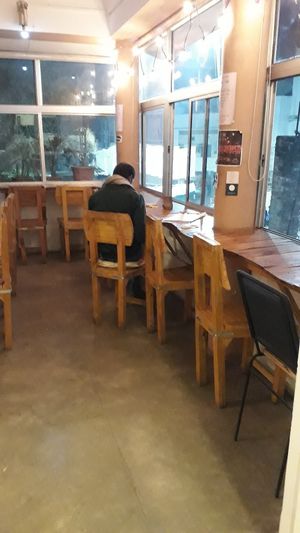 Room at Mark's Cafe in Varanasi