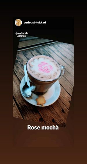 Soymilk Mocha at Mark's Cafe in Varanasi