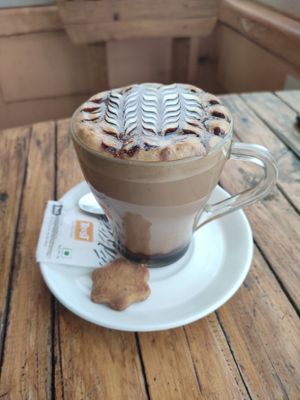 Soy Classic Mocha at Mark's Cafe in Varanasi