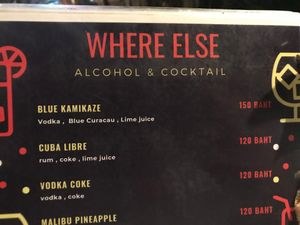 they have good cocktails at Where Else! in Koh Lanta