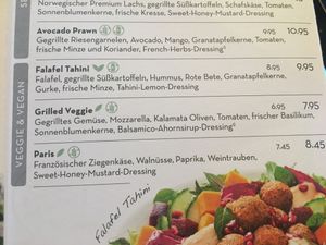 Menu at Dean & David - Osakaallee in Hamburg