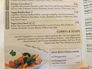 Menu at Dean & David - Osakaallee in Hamburg