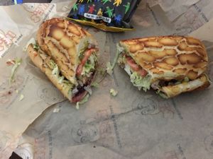 Pilgrim on Dutch crunch at Ike's in Modesto