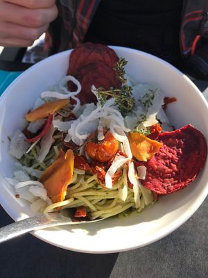 Basil pasta  at Le Chaudron in Montriond